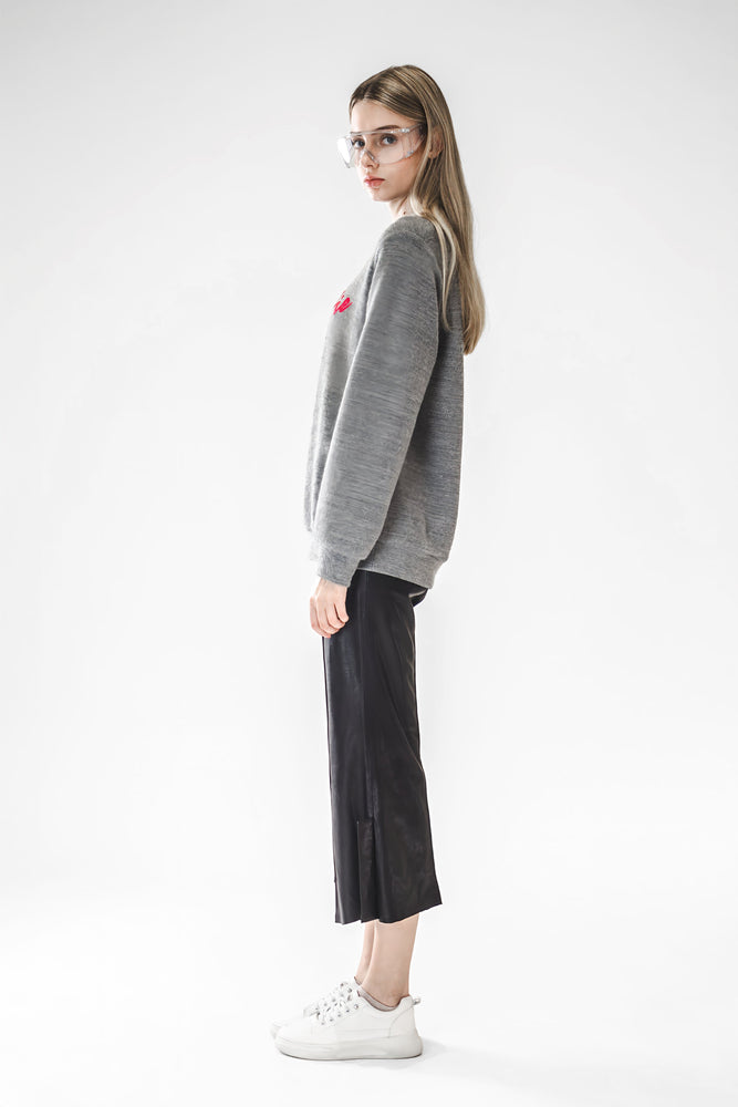 
                  
                    DARK SEAGULL GRAY WOOL HIGH NECK TOP
                  
                