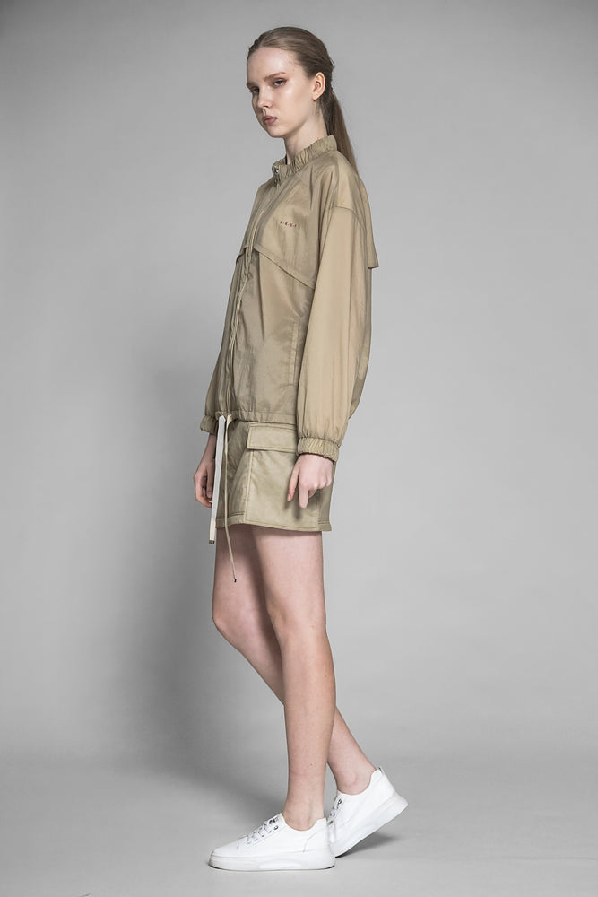 
                  
                    PINK BEIGE / DESERT KHAKI TRENCH COAT CASUAL JACKET
                  
                