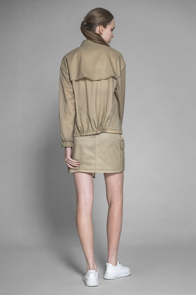 
                  
                    PINK BEIGE / DESERT KHAKI TRENCH COAT CASUAL JACKET
                  
                