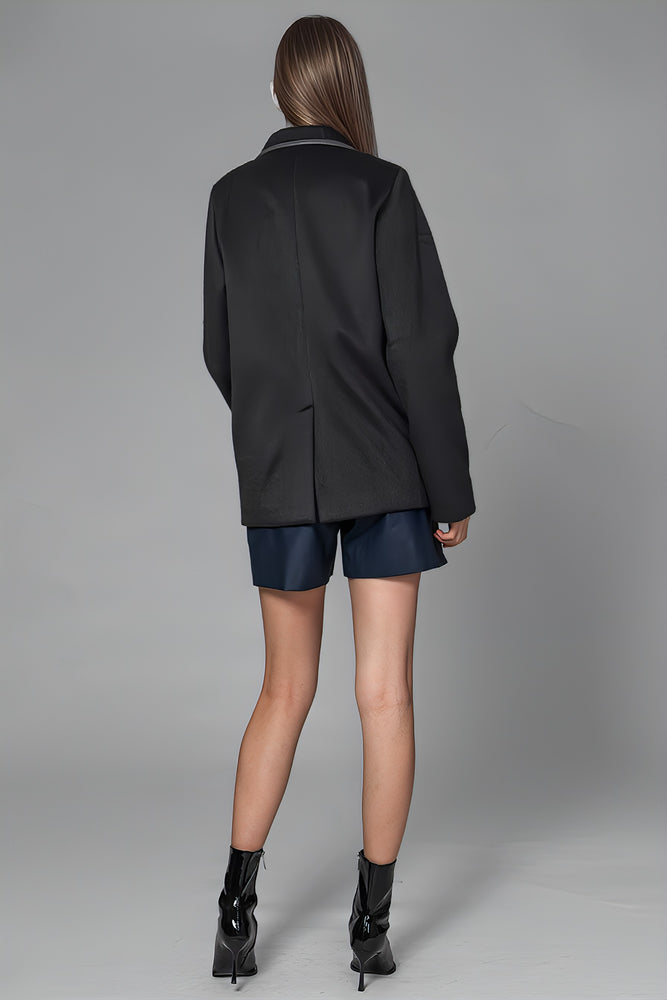 
                  
                    GRAY/BLUE WOOL LONG COAT
                  
                