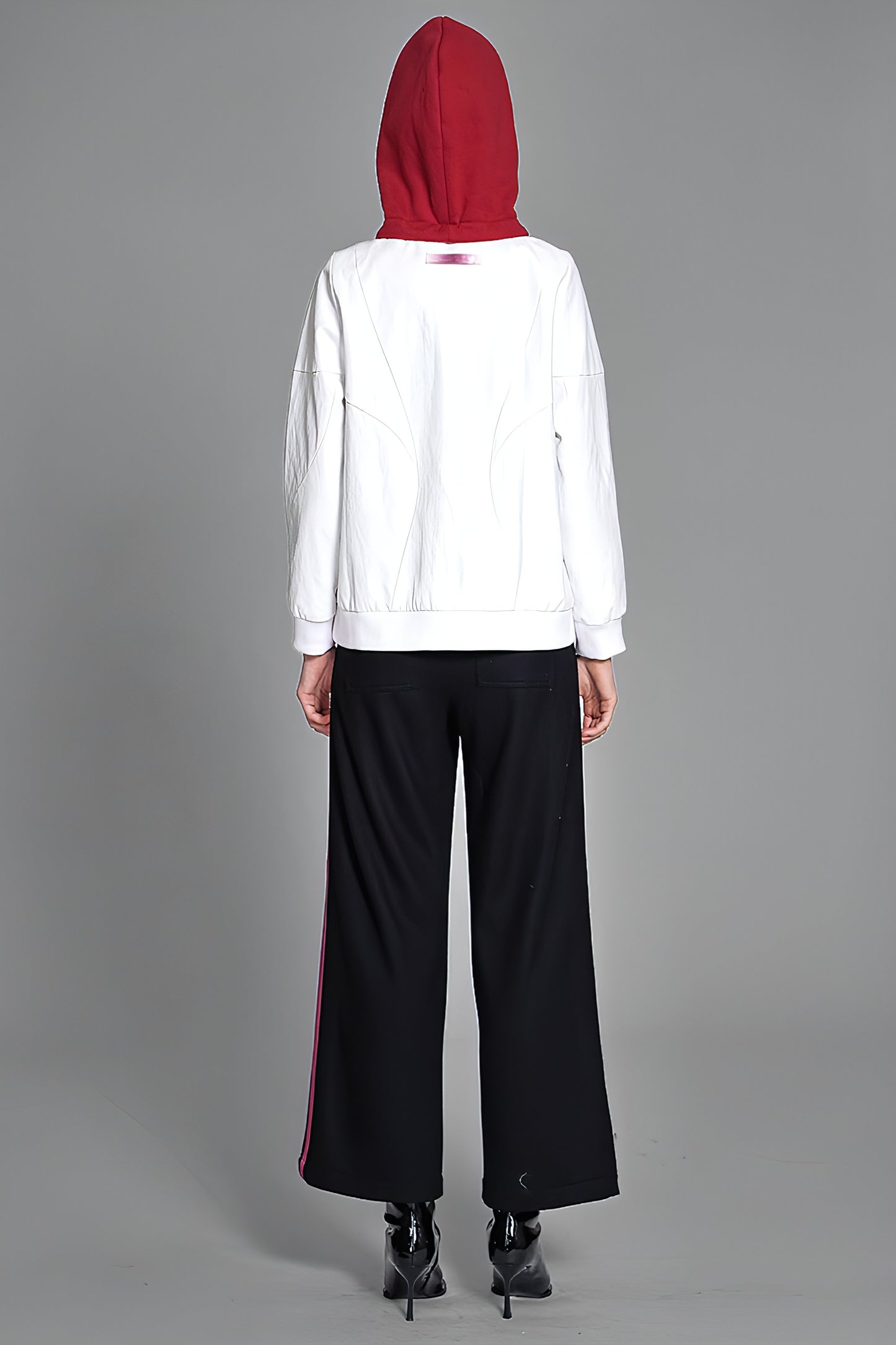 
                  
                    LEATHER HOODED JACKET
                  
                