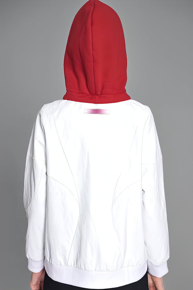 
                  
                    LEATHER HOODED JACKET
                  
                