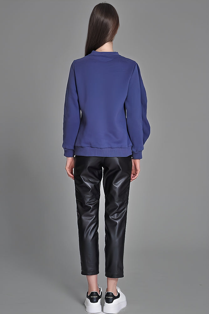 
                  
                    BLUE/BROWN PRINTED SWEATSHIRT
                  
                