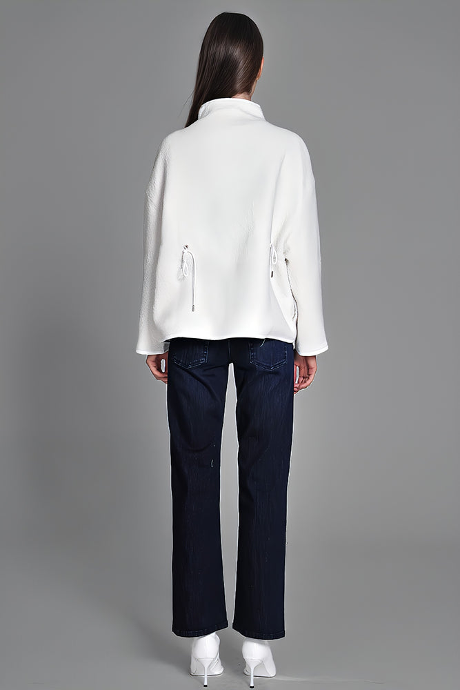 
                  
                    STRAIGHT-LEG RAW DENIM JEANS
                  
                