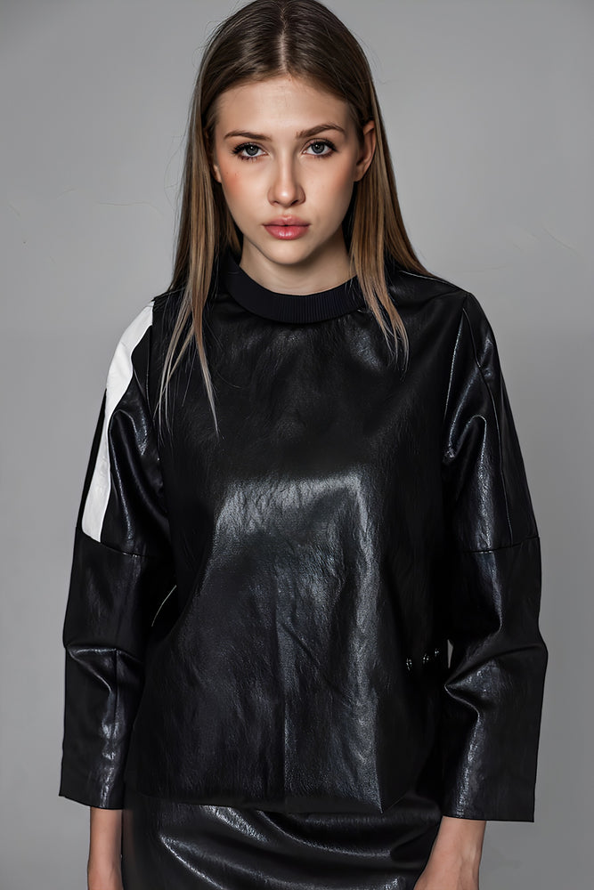 
                  
                    RED/BLACK LEATHER TOP
                  
                