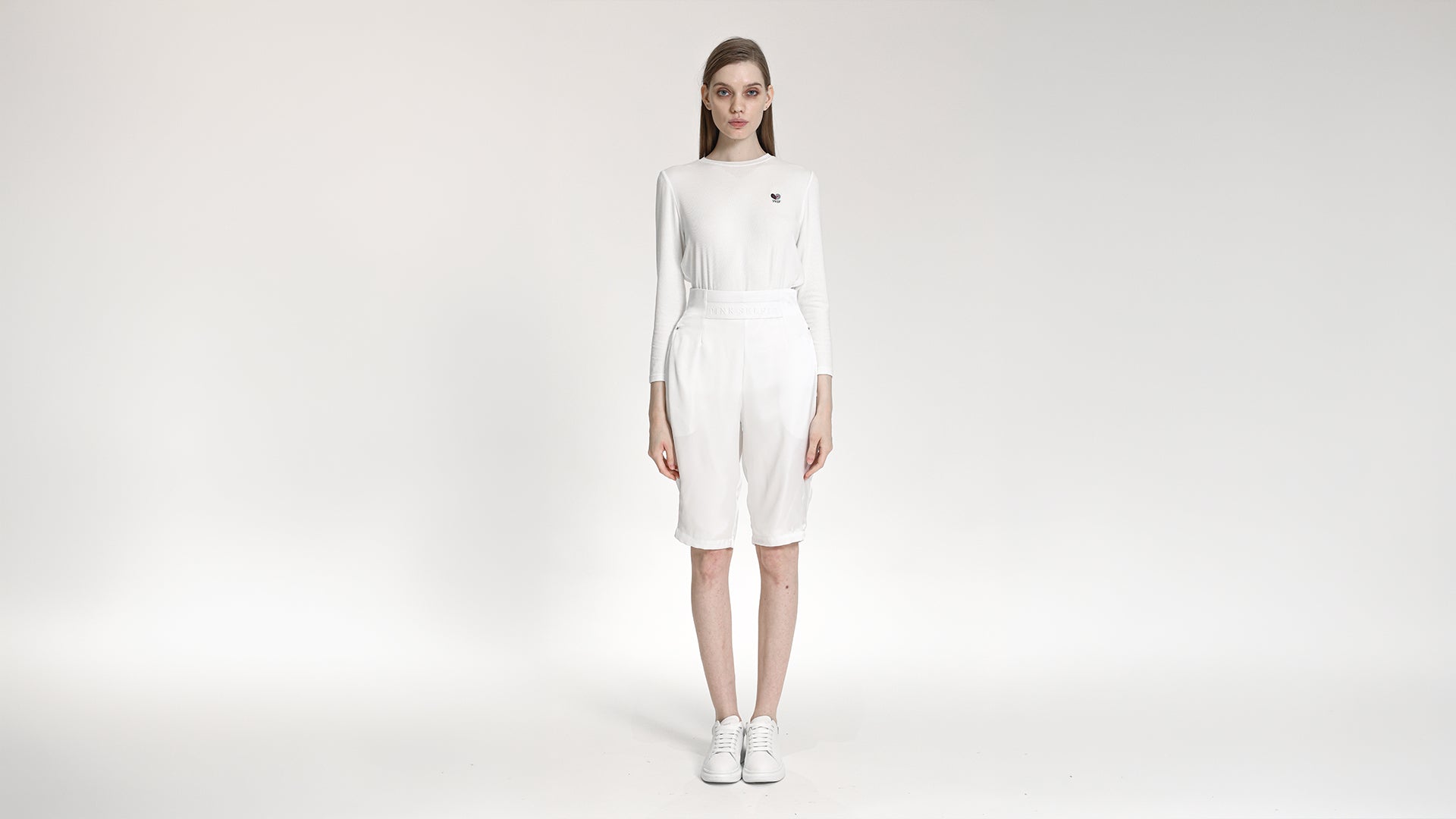 ELEGANT WHITE TAILORED WIDE-LEG PANTS