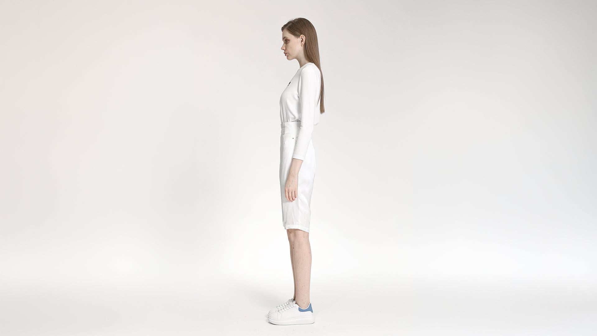ELEGANT WHITE TAILORED WIDE-LEG PANTS
