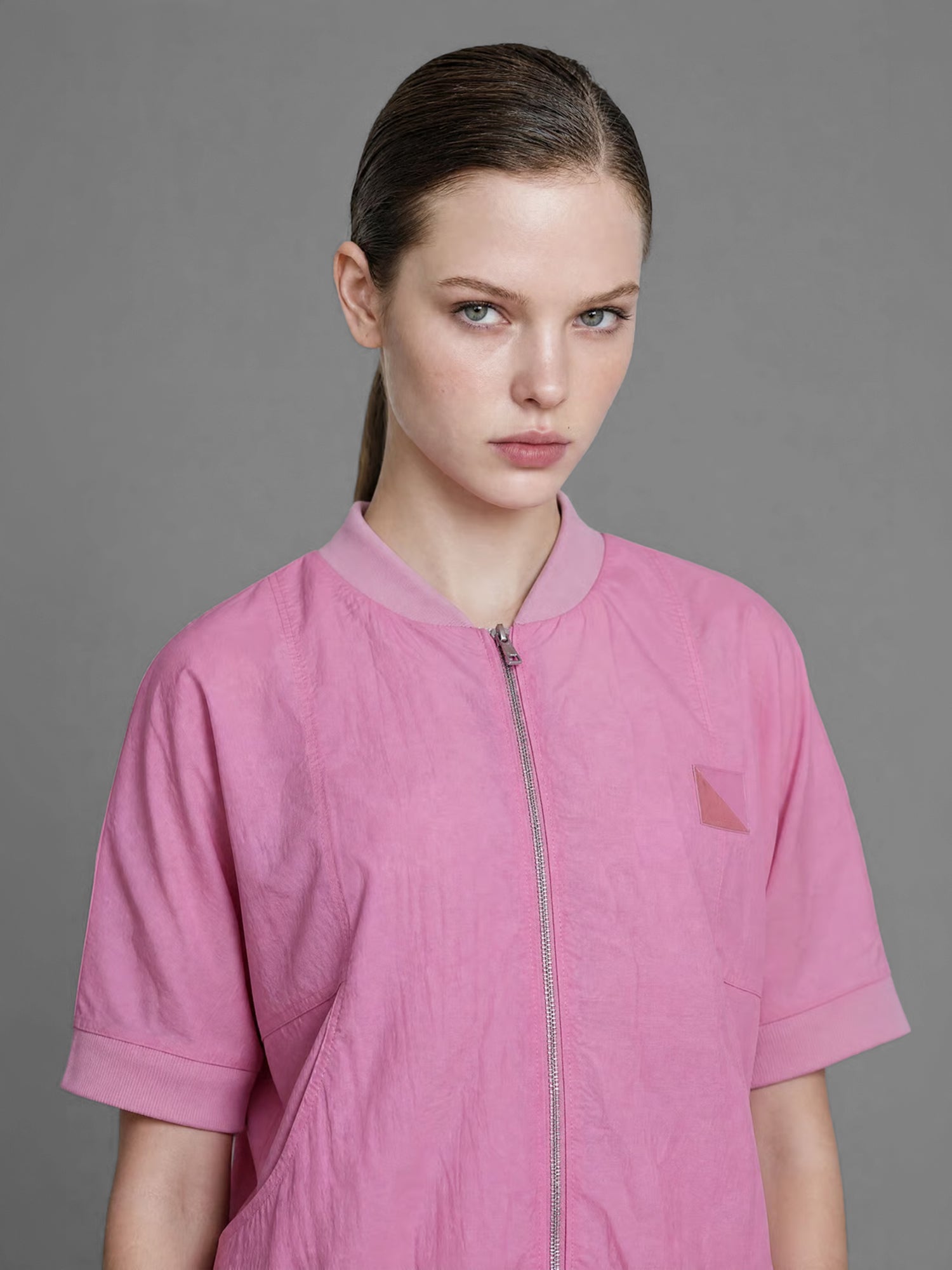 ICE BLUE / POWDER WIND SHORT CASUAL JACKET