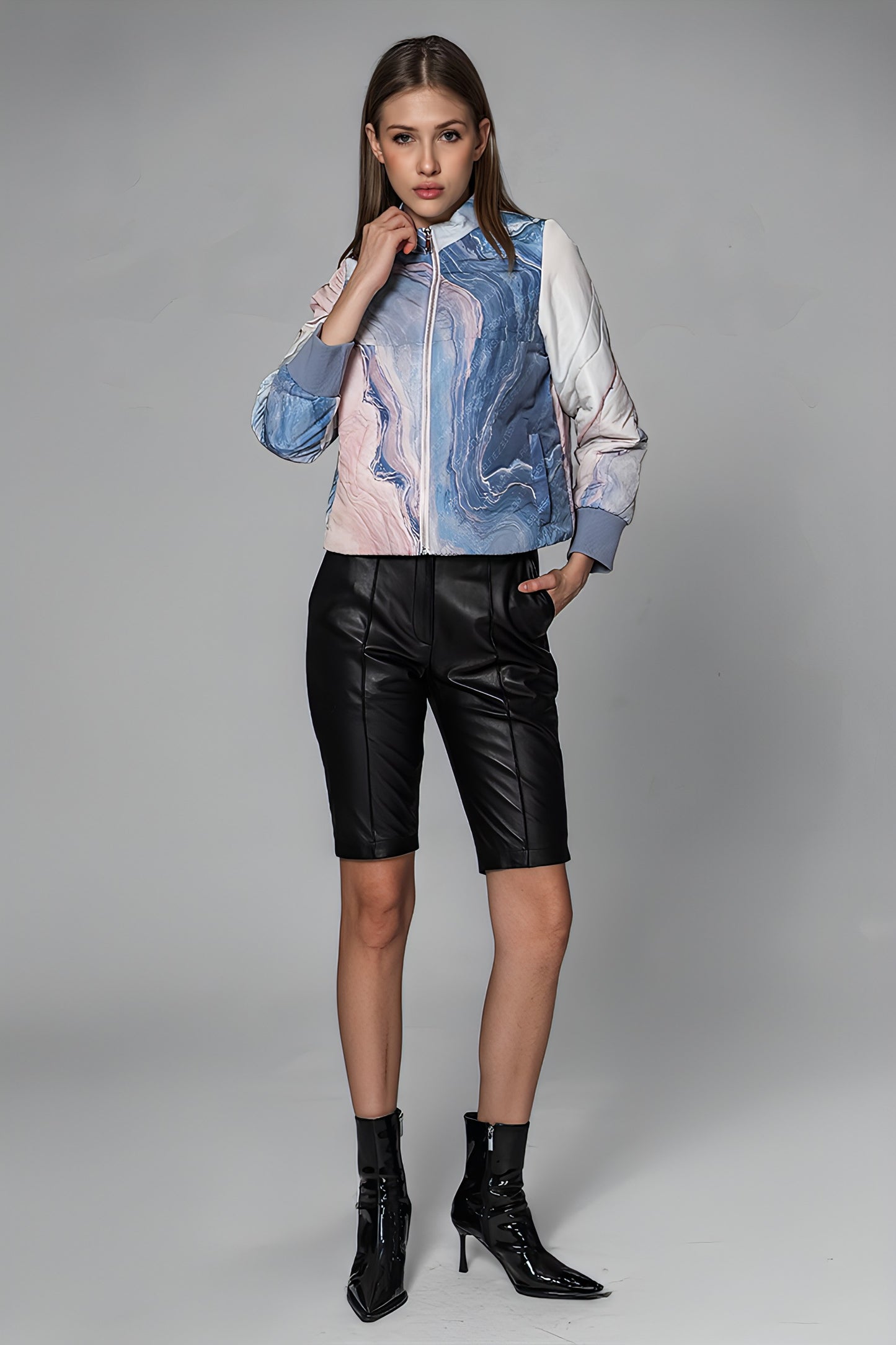
                  
                    GRAY-PINK/GRAY-BLUE CLOUD-DYE GRADIENT DOWN JACKET
                  
                