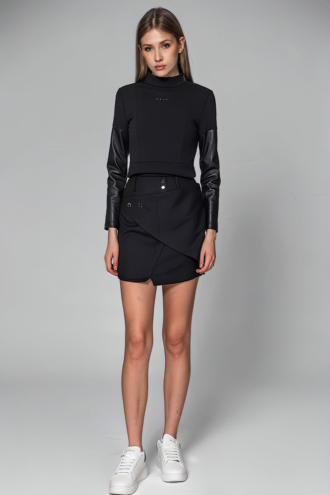 
                  
                    DARK GREEN/BLACK TAILORED BLAZER SKIRT
                  
                