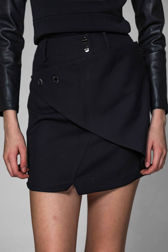 
                  
                    DARK GREEN/BLACK TAILORED BLAZER SKIRT
                  
                