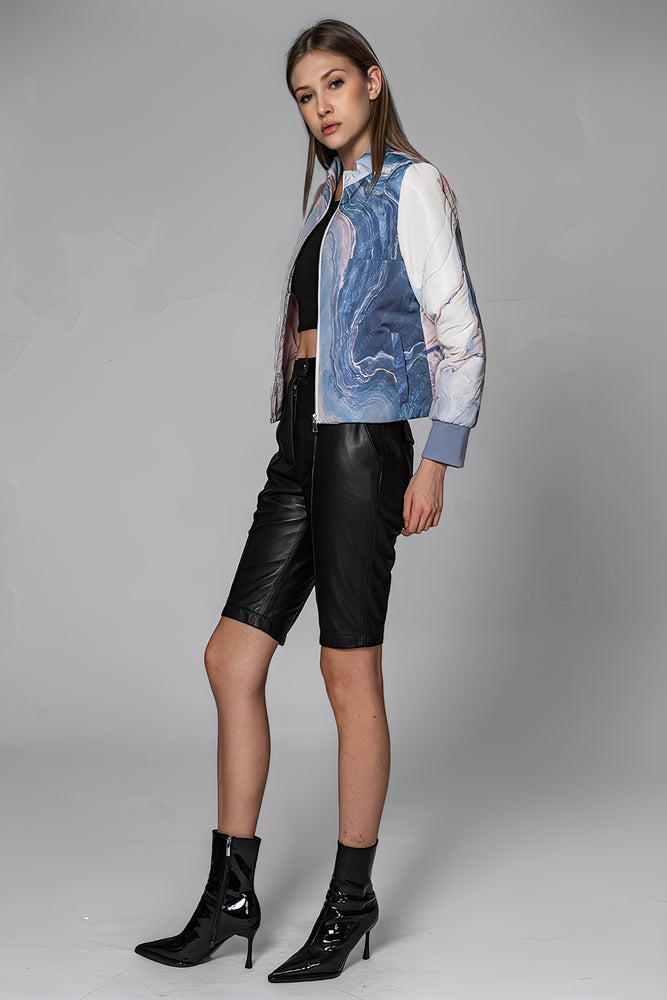 
                  
                    GRAY-PINK/GRAY-BLUE CLOUD-DYE GRADIENT DOWN JACKET
                  
                