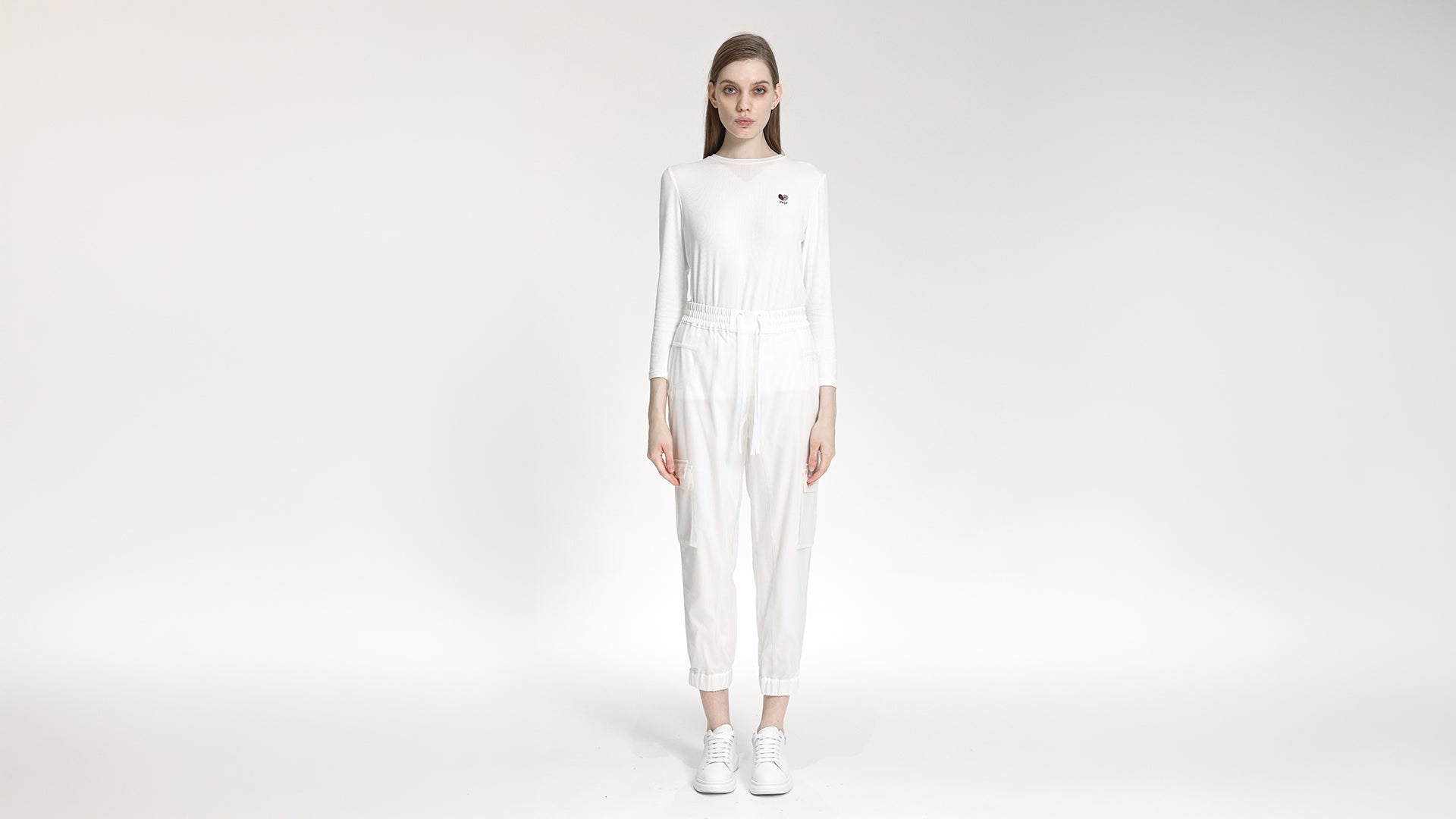 SHEER CARGO JOGGER PANTS