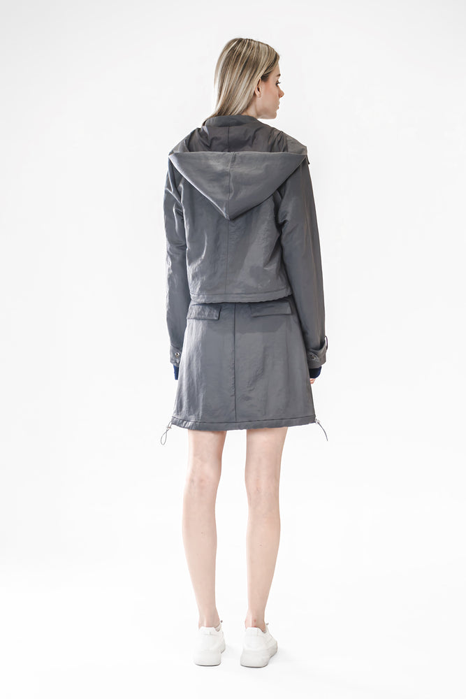 
                  
                    MOON-GRAY UTILITY-STYLE TRENCH COAT
                  
                