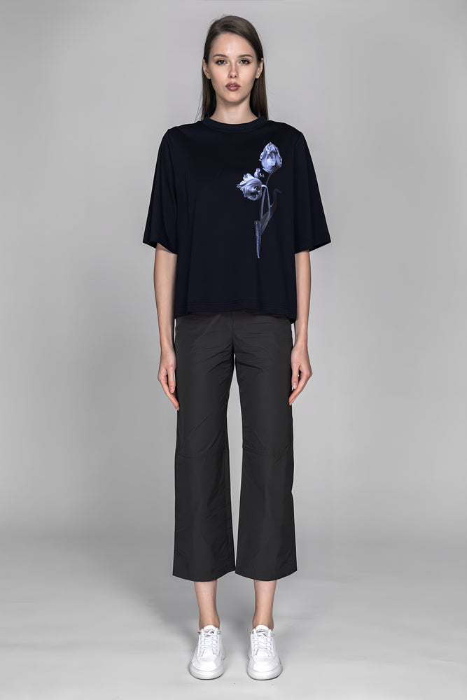 
                  
                    WHITE/PINK/BLACK FLORAL LOGO LONG T-SHIRT
                  
                