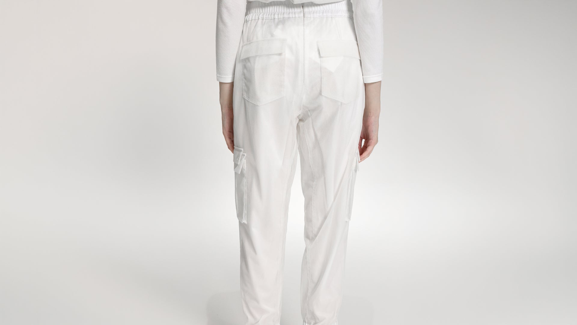 SHEER CARGO JOGGER PANTS