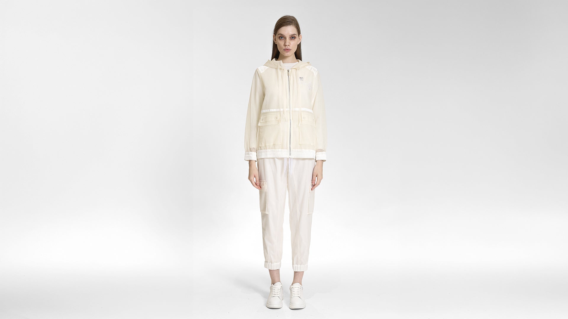 SHEER CARGO JOGGER PANTS