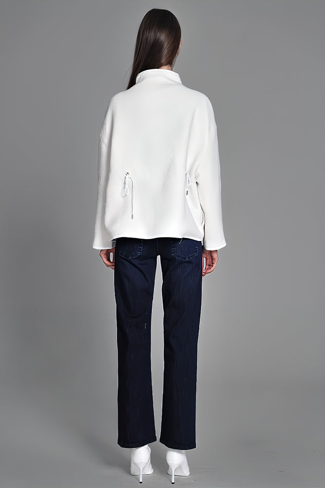 
                  
                    DARK BLUE WIDE-LEG DENIM PANTS
                  
                