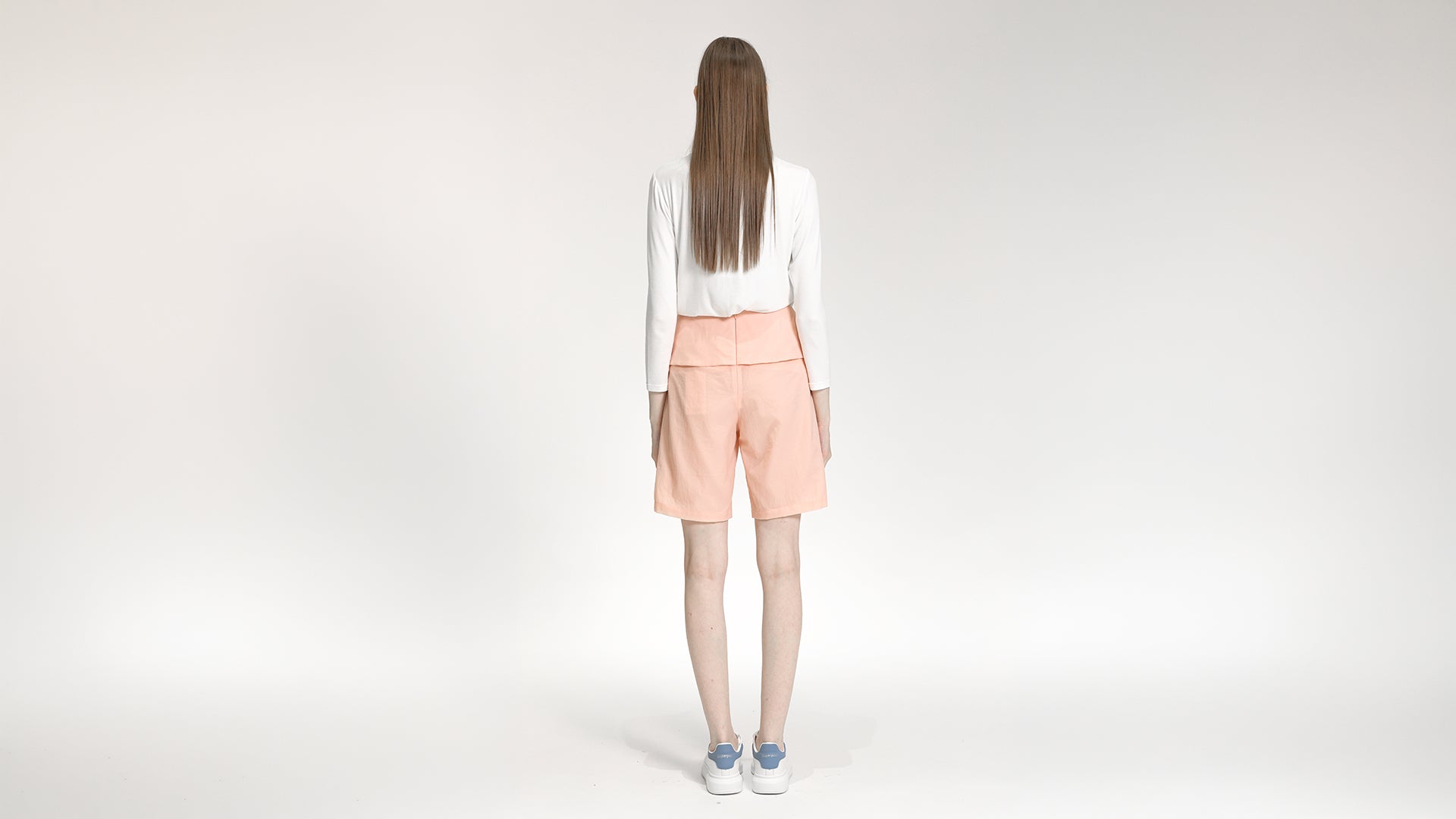 HIGH-WAISTED BUCKLED FOLD-OVER SHORTS