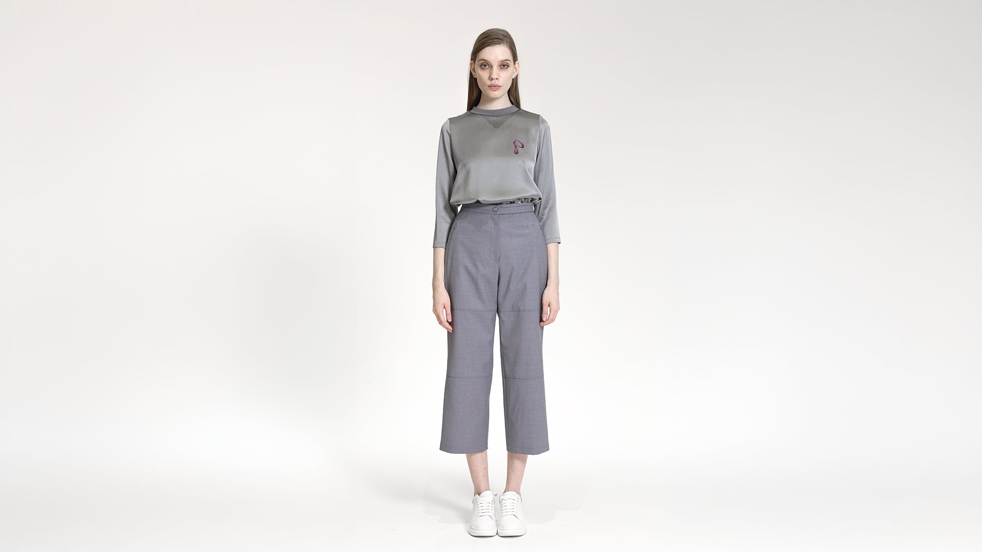 BLUE TAILORED TROUSERS