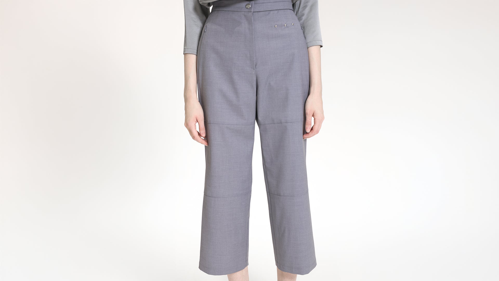 BLUE TAILORED TROUSERS