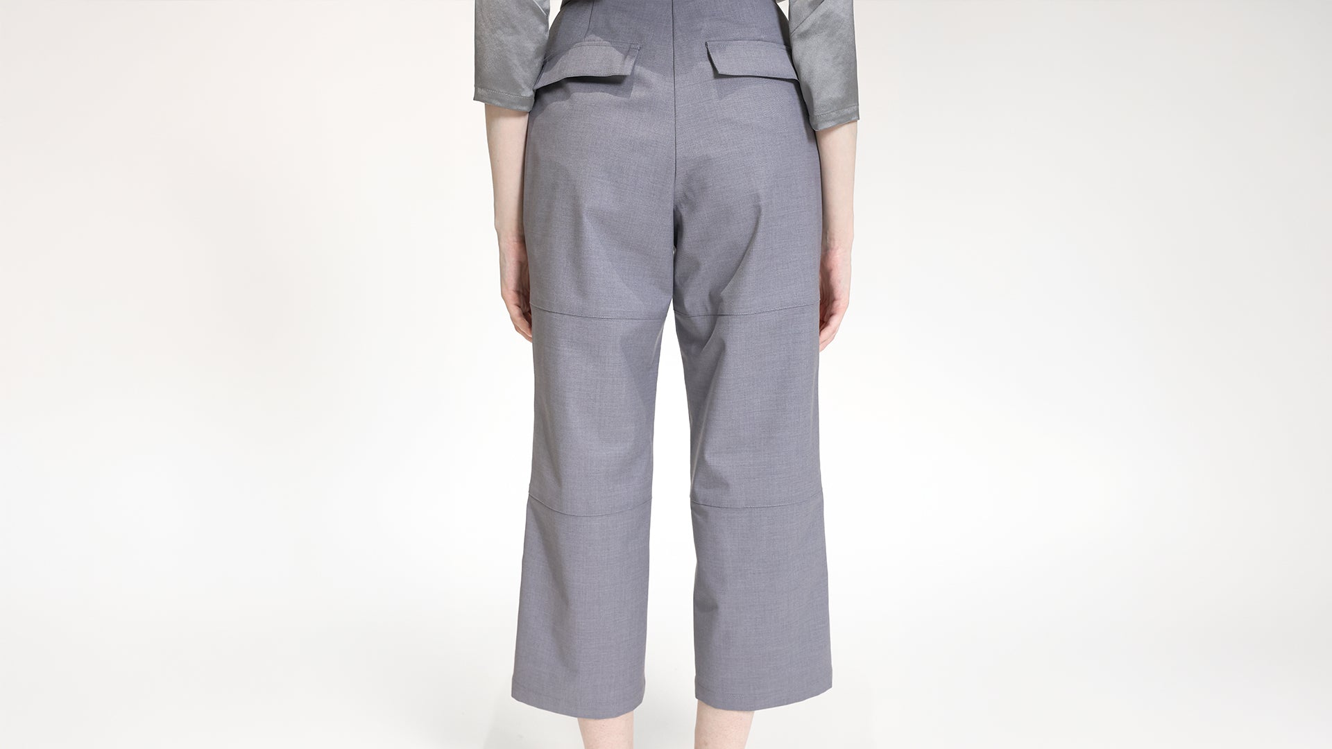 BLUE TAILORED TROUSERS