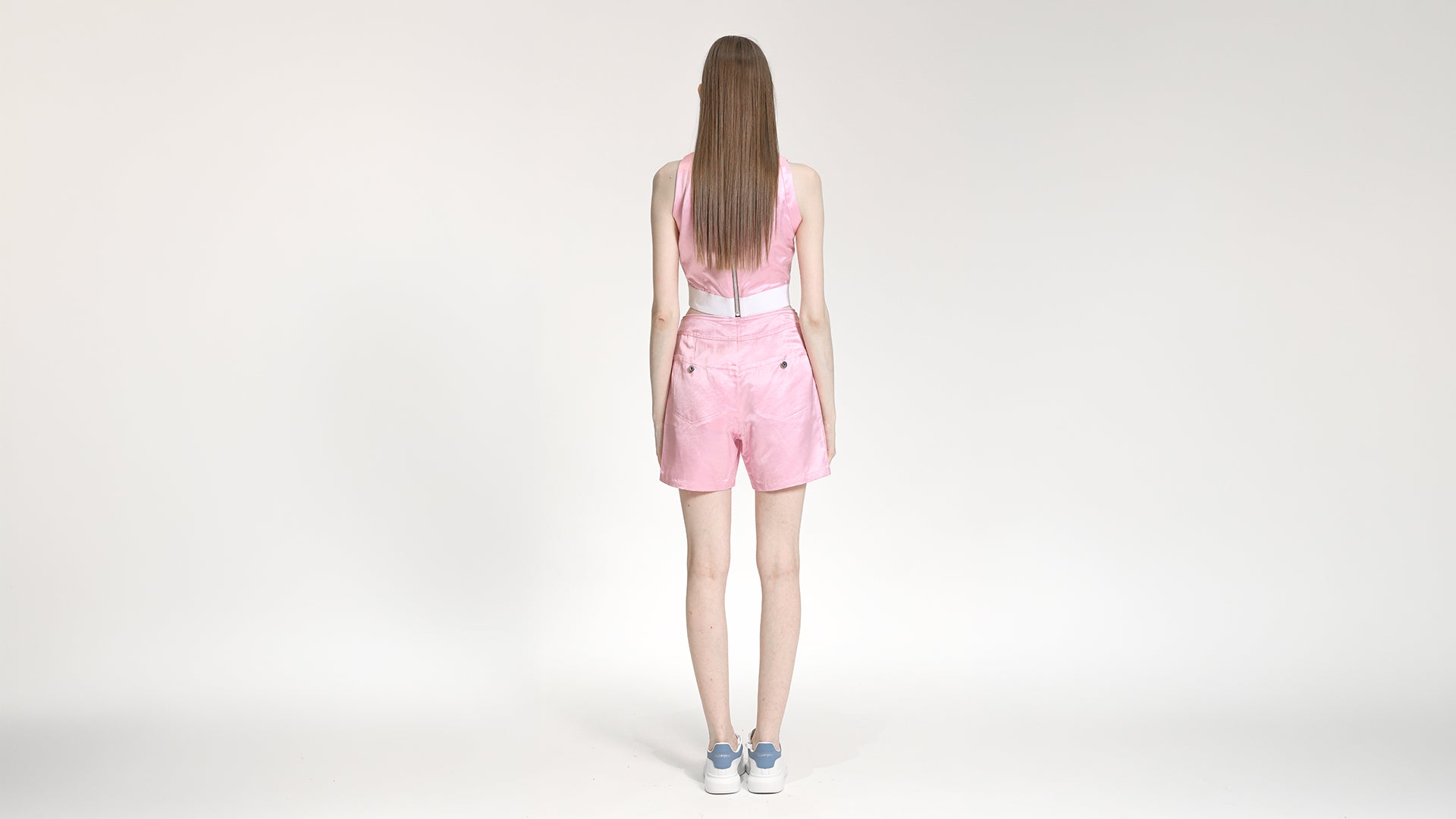 SATIN CROPPED TANK TOP