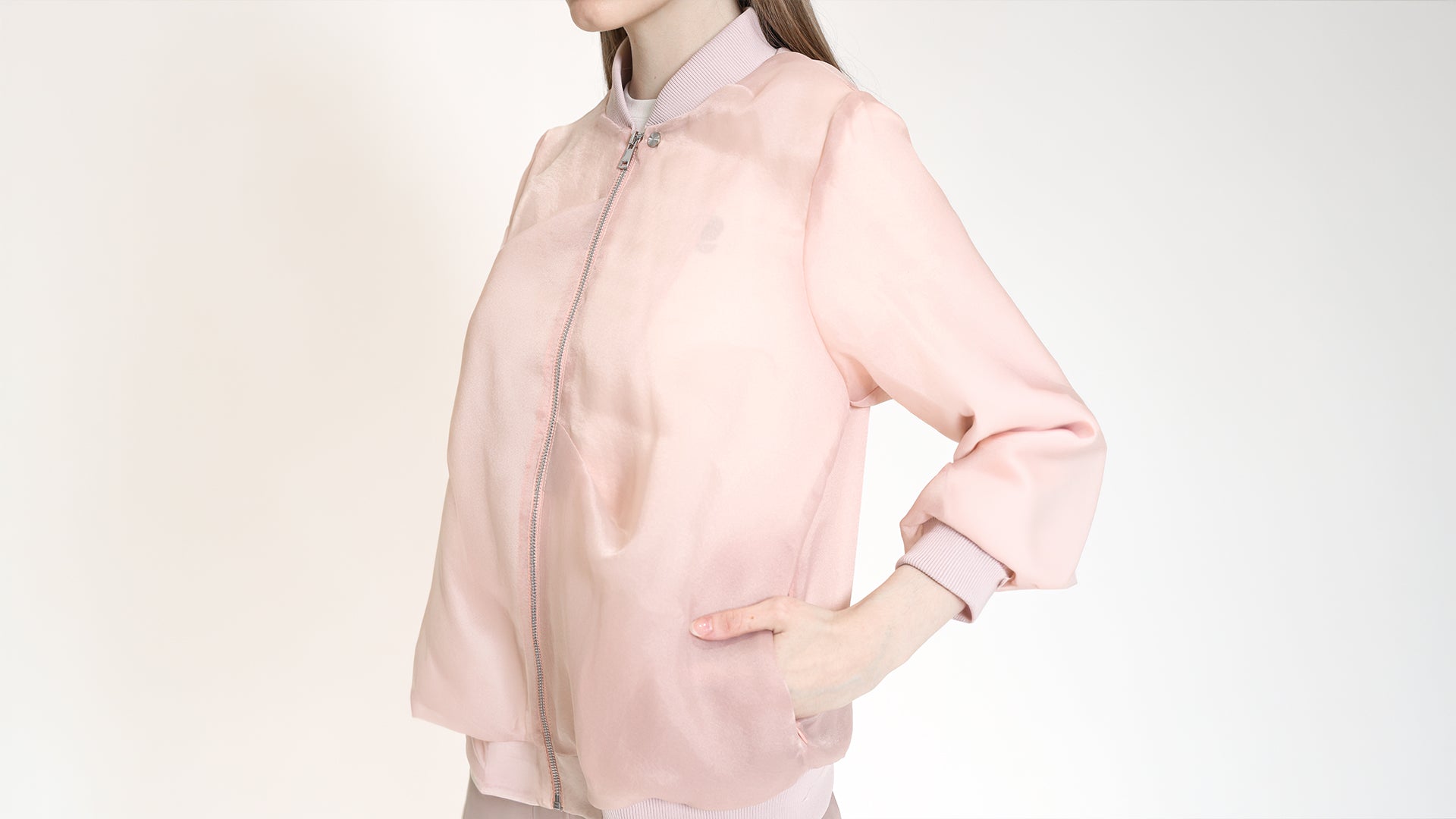 SHEER BOMBER JACKET