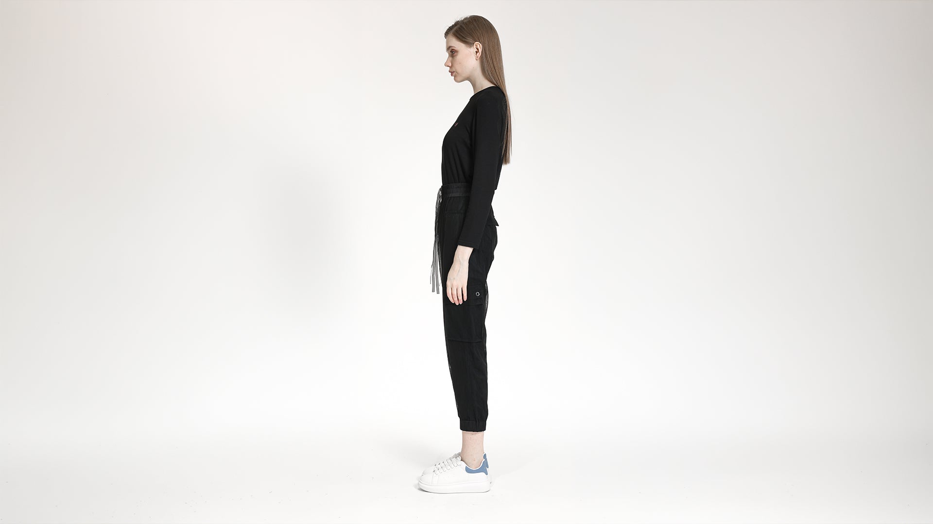 SHEER CARGO JOGGER PANTS