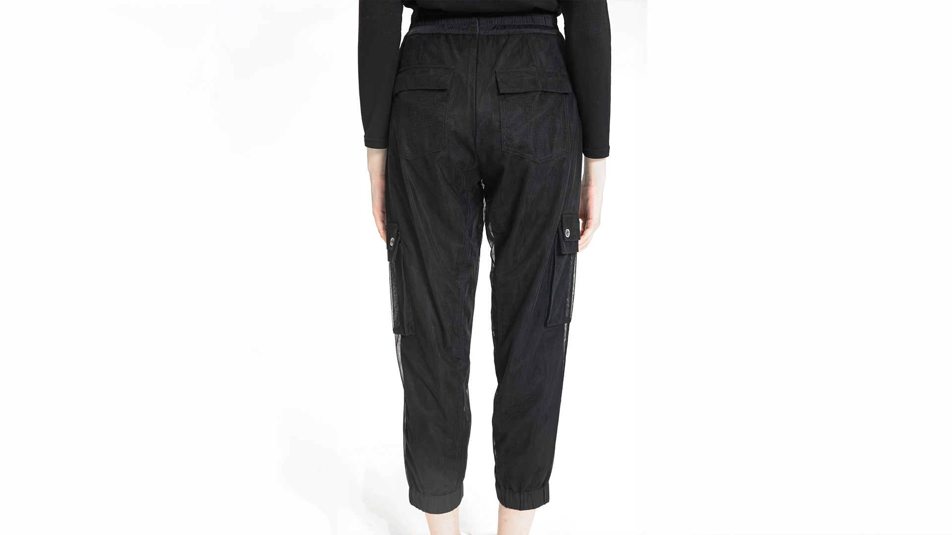 SHEER CARGO JOGGER PANTS