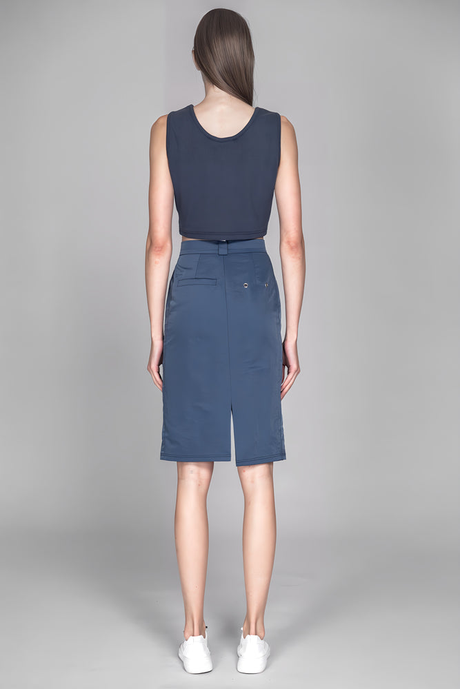 
                  
                    YELLOW/DARK BLUE CROPPED VEST
                  
                