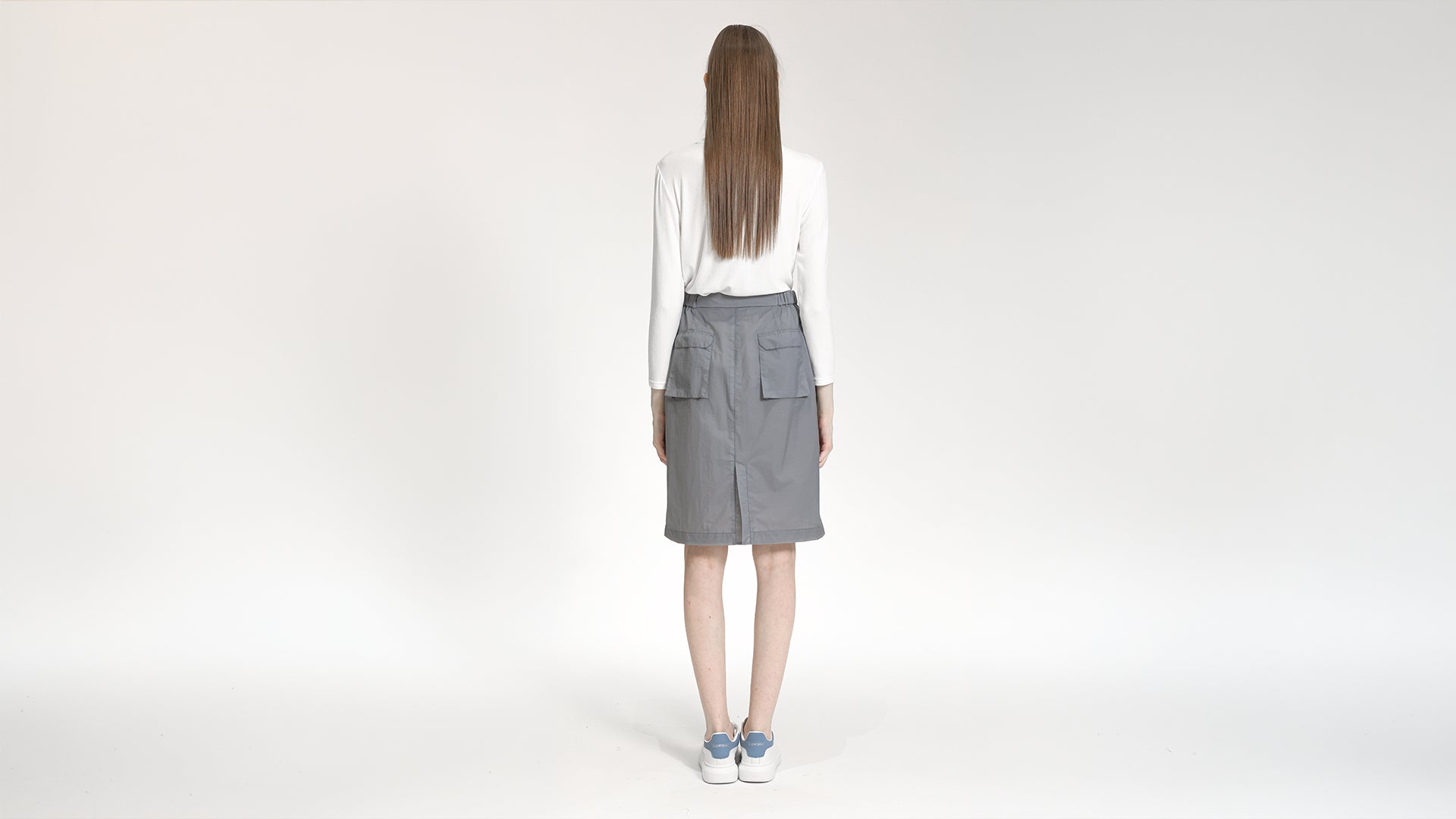 UTILITY CARGO MIDI SKIRT