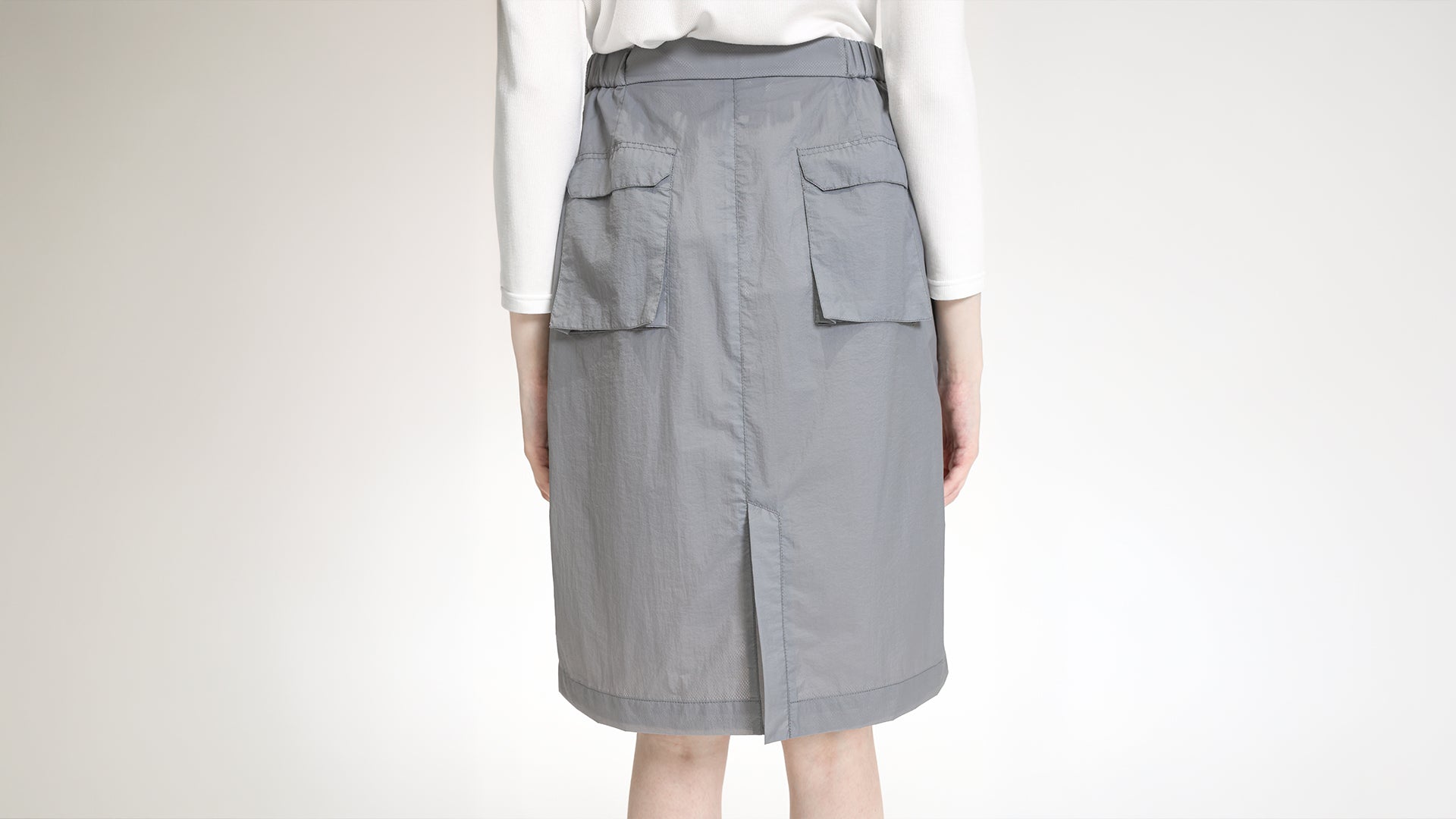 UTILITY CARGO MIDI SKIRT