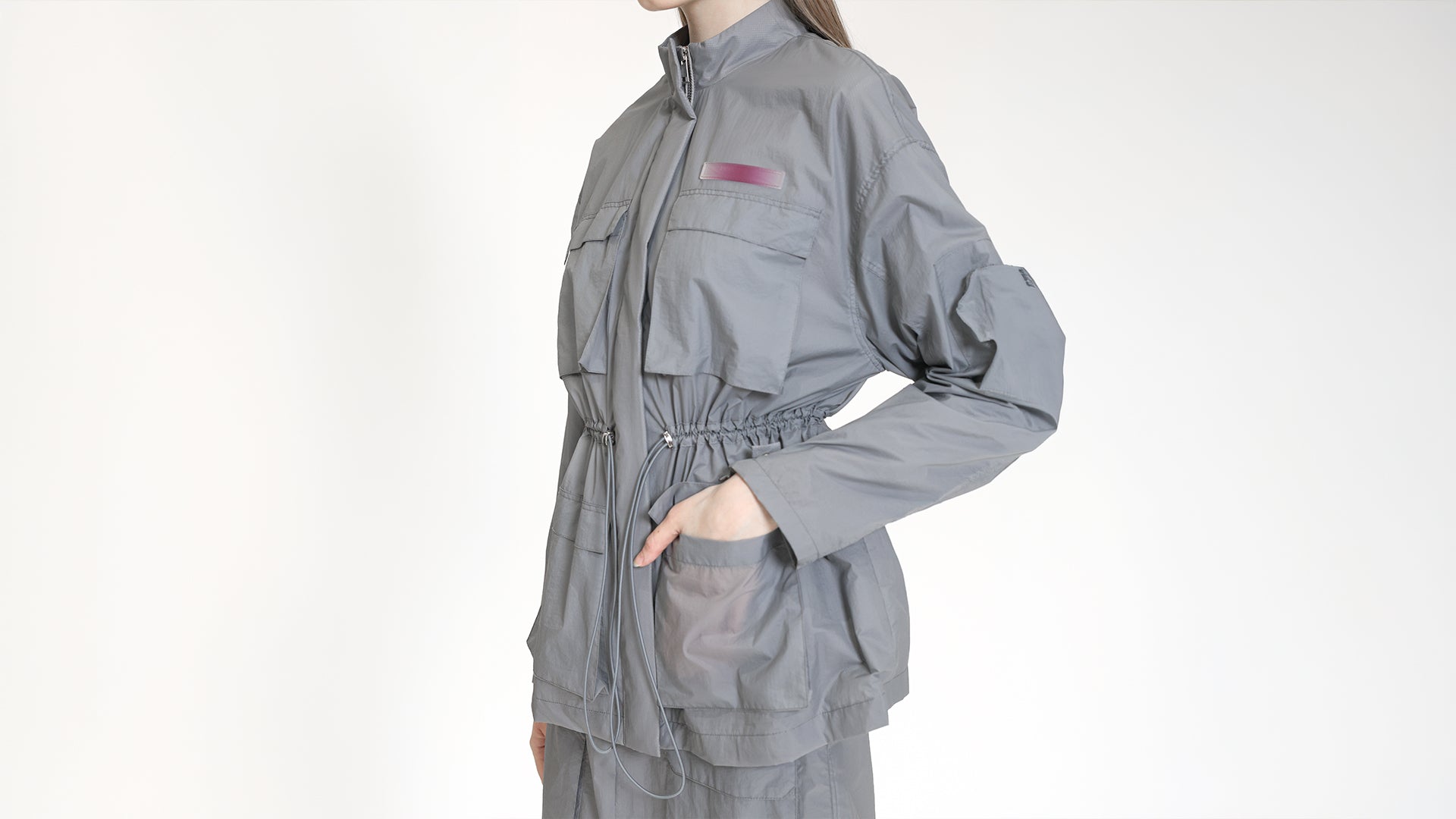 UTILITY DRAWSTRING FIELD JACKET