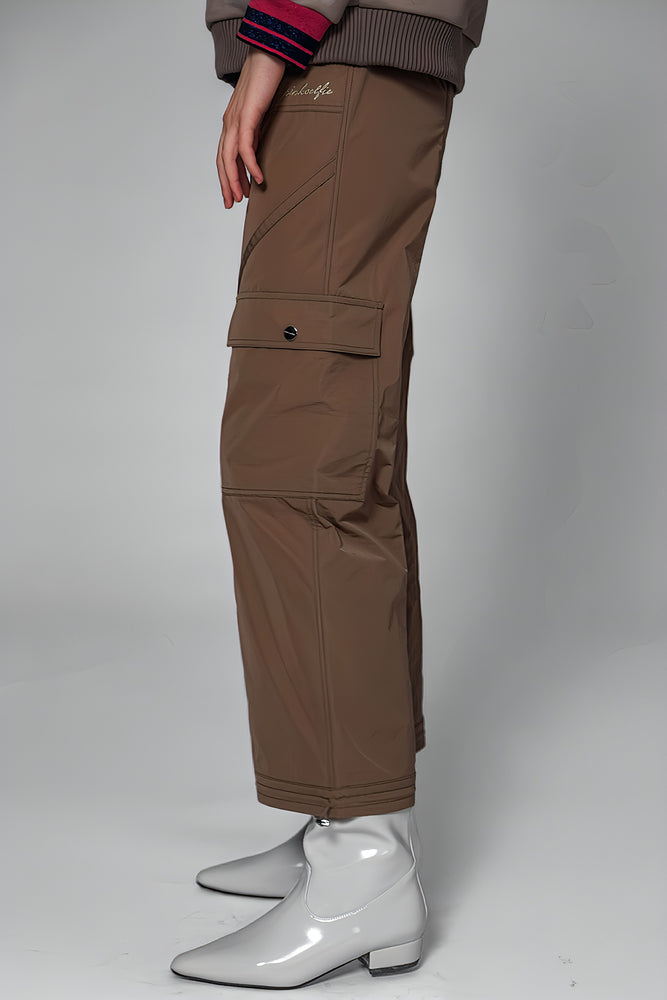 
                  
                    DARK BLUE/DESERT KHAKI COTTON LOGO EMBROIDERED PANTS
                  
                