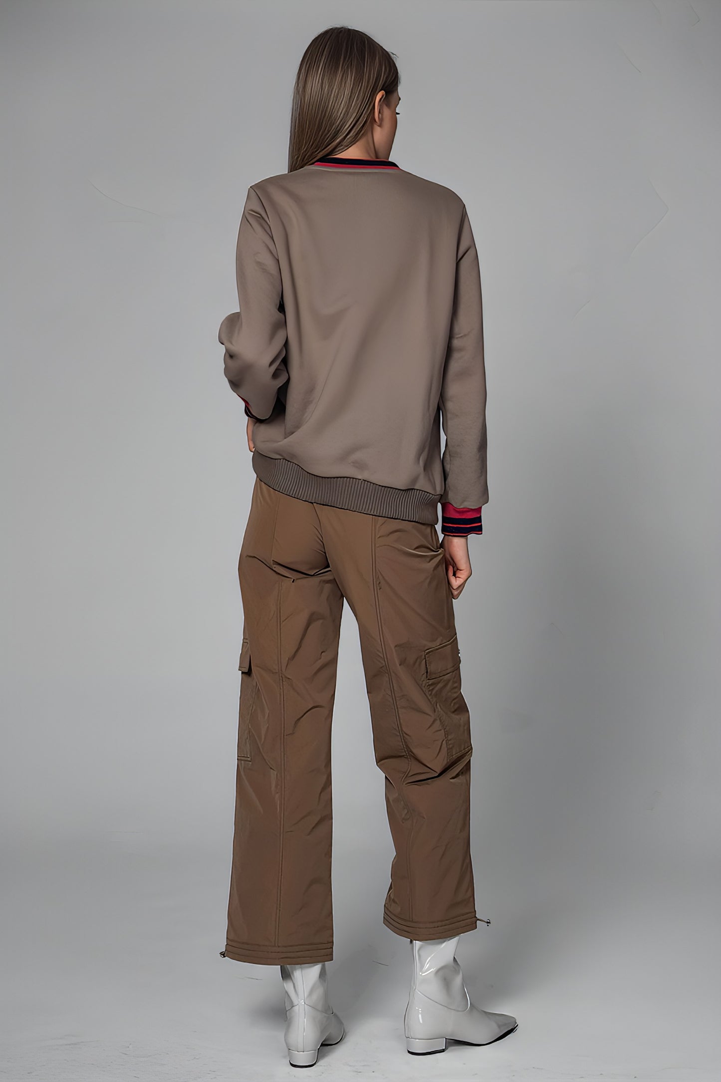 
                  
                    DARK BLUE/DESERT KHAKI COTTON LOGO EMBROIDERED PANTS
                  
                
