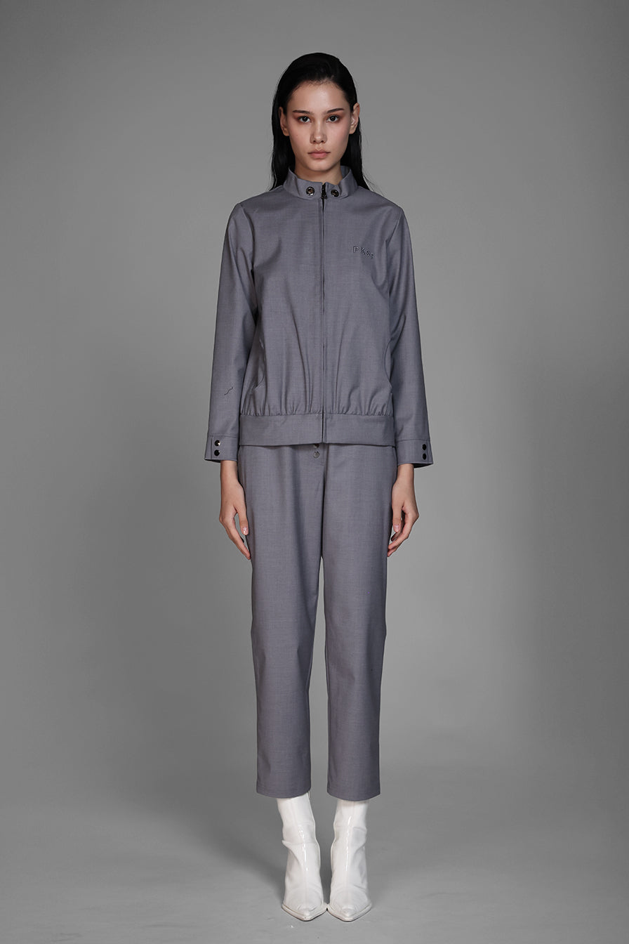 
                  
                    GREY / BLUE TAILORED TRENCH CASUAL JACKET
                  
                