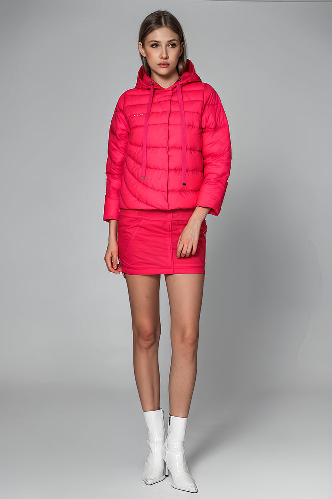 
                  
                    PEACH QUILTED CASUAL JACKET
                  
                