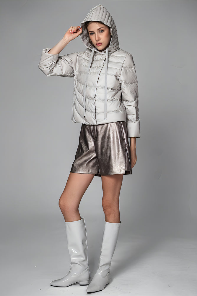 
                  
                    PEACH QUILTED CASUAL JACKET
                  
                