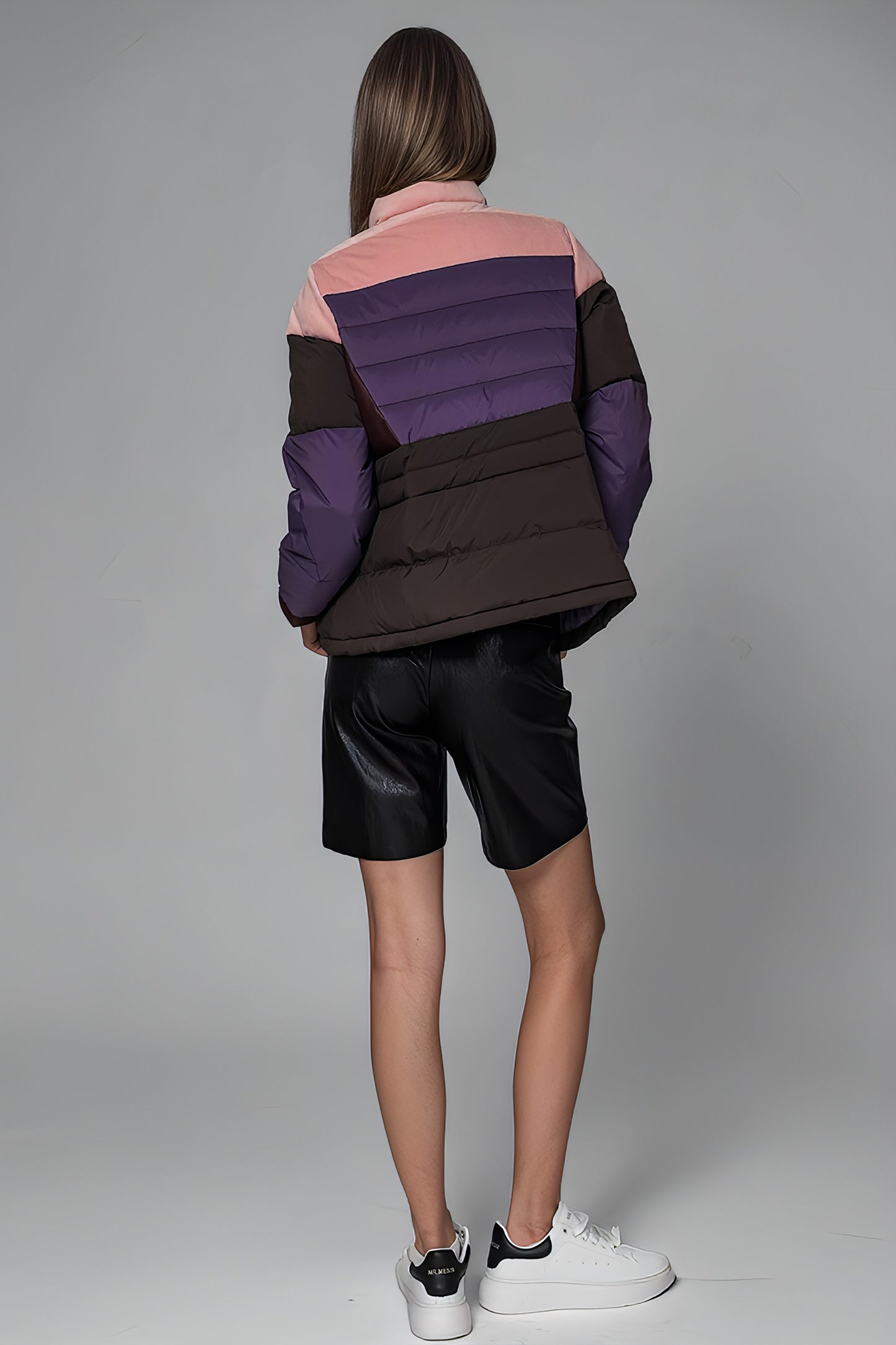 
                  
                    MULTICOLOR PANEL DOWN JACKET
                  
                