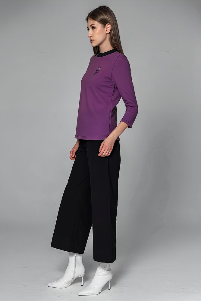 
                  
                    PURPLE/BLUE LONG-SLEEVE SWEATSHIRT
                  
                