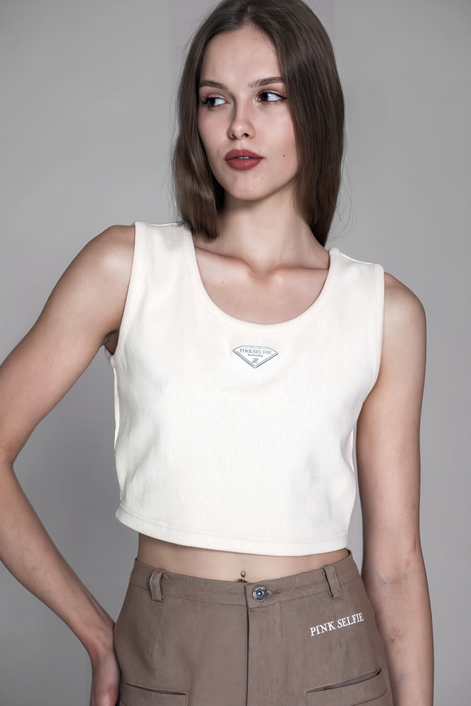 
                  
                    YELLOW/DARK BLUE CROPPED VEST
                  
                