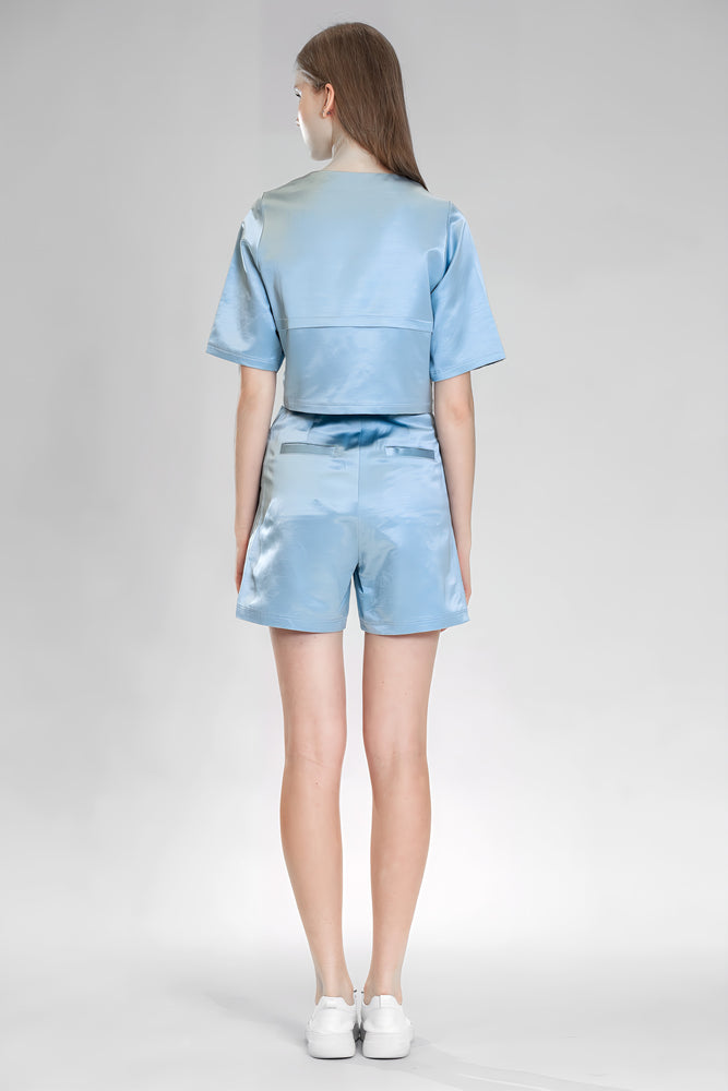 
                  
                    PEACOCK PINK / BLUE SAND-DYED LINEN SHORTS
                  
                