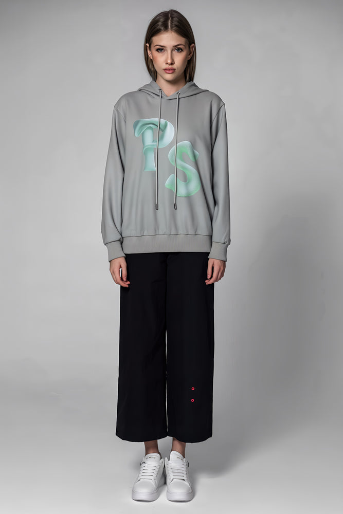 
                  
                    BLACK/GREEN WOOLEN PS PRINT LONG HOODIE
                  
                