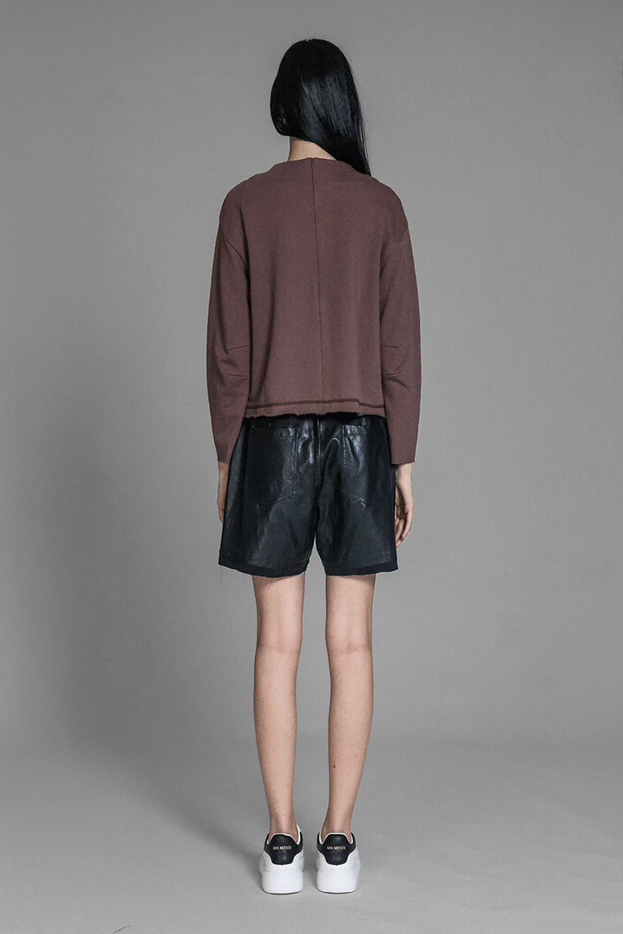 
                  
                    COFFEE/BLUE LONG-SLEEVE TOP
                  
                