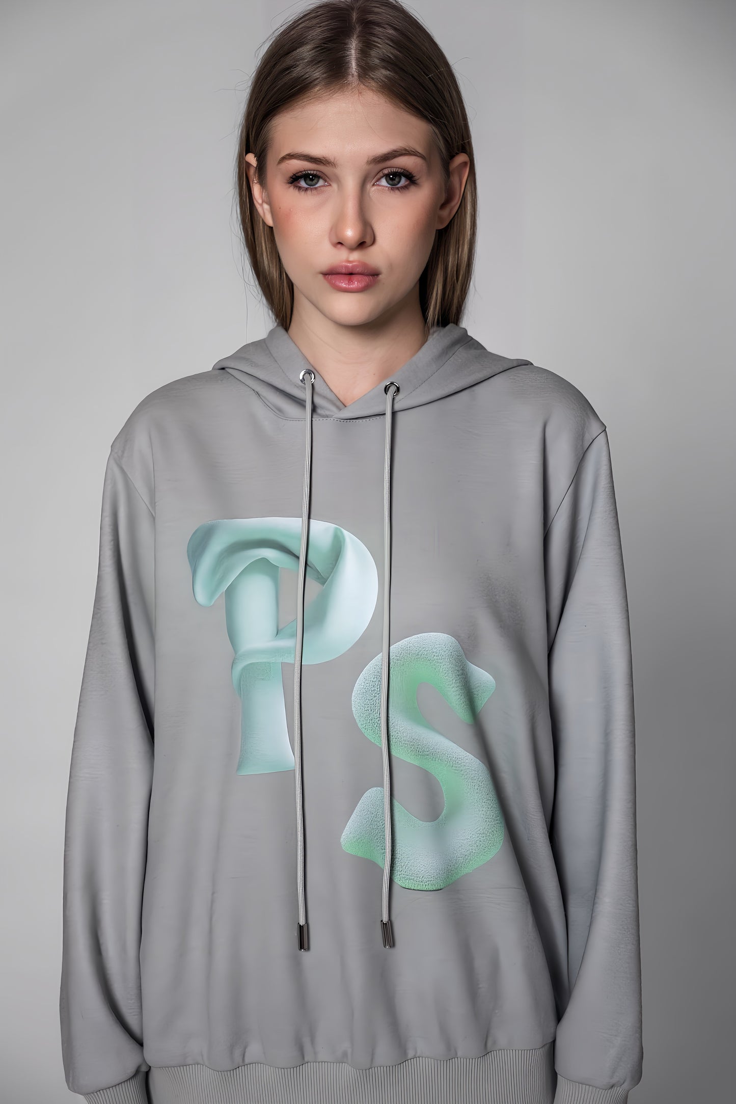 
                  
                    BLACK/GREEN WOOLEN PS PRINT LONG HOODIE
                  
                