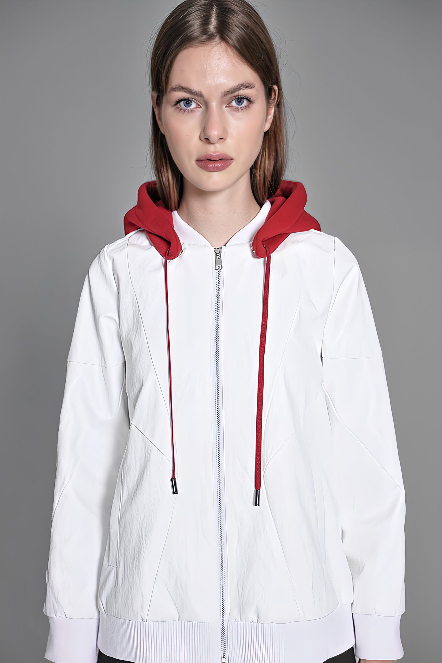 
                  
                    LEATHER HOODED JACKET
                  
                