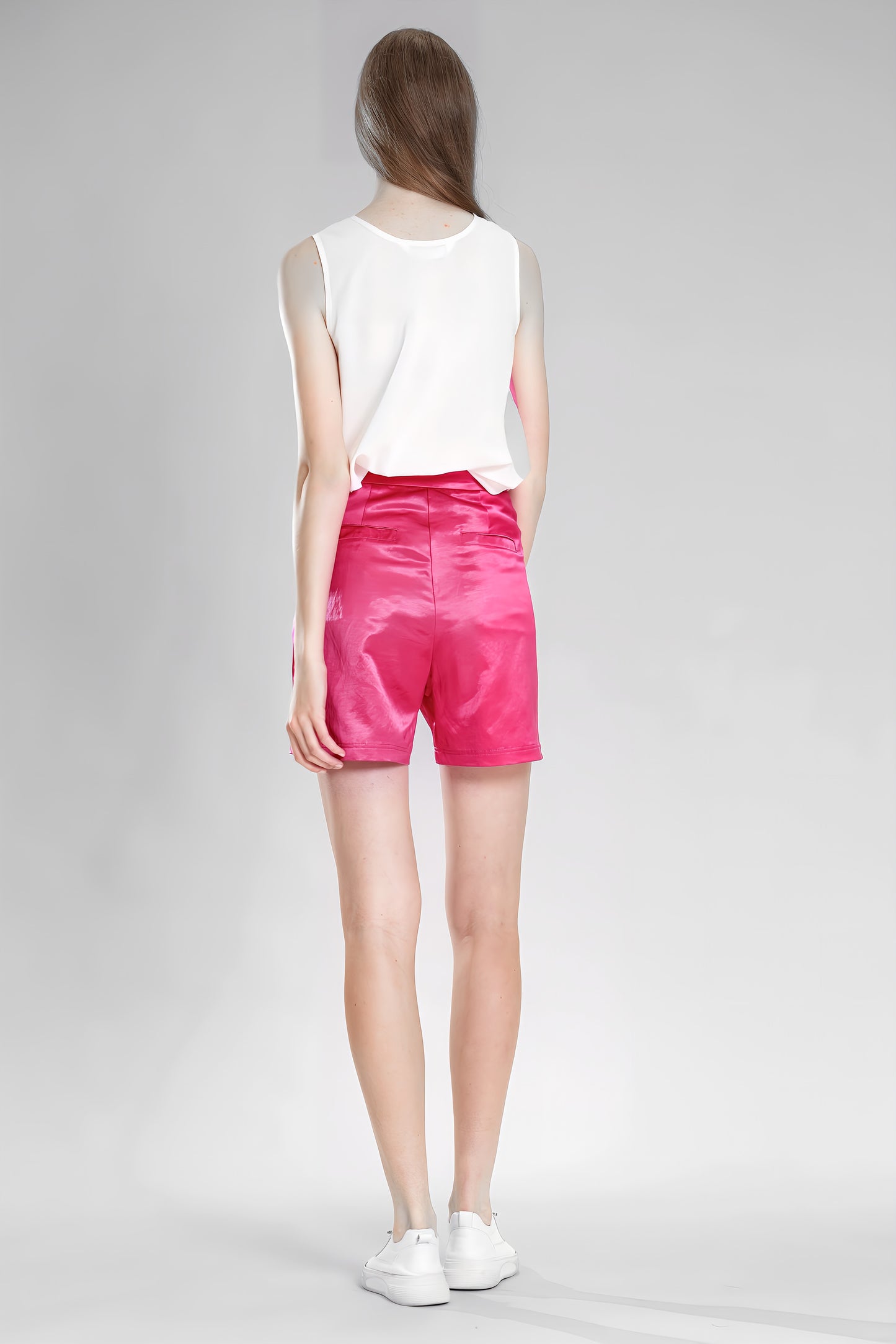 
                  
                    PEACOCK PINK / BLUE SAND-DYED LINEN SHORTS
                  
                