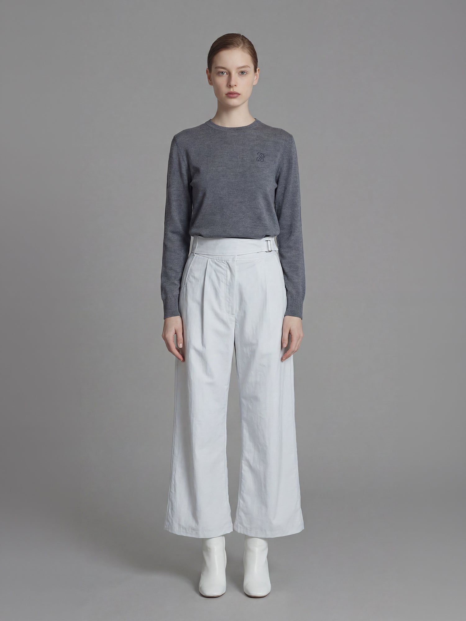 ORCHID MIST PURPLE / AQUA GREEN COCOON TAPERED PANTS