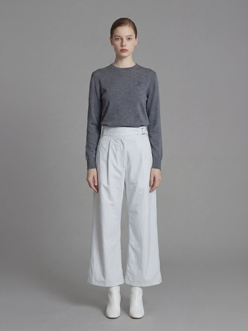 ORCHID MIST PURPLE / AQUA GREEN COCOON TAPERED PANTS